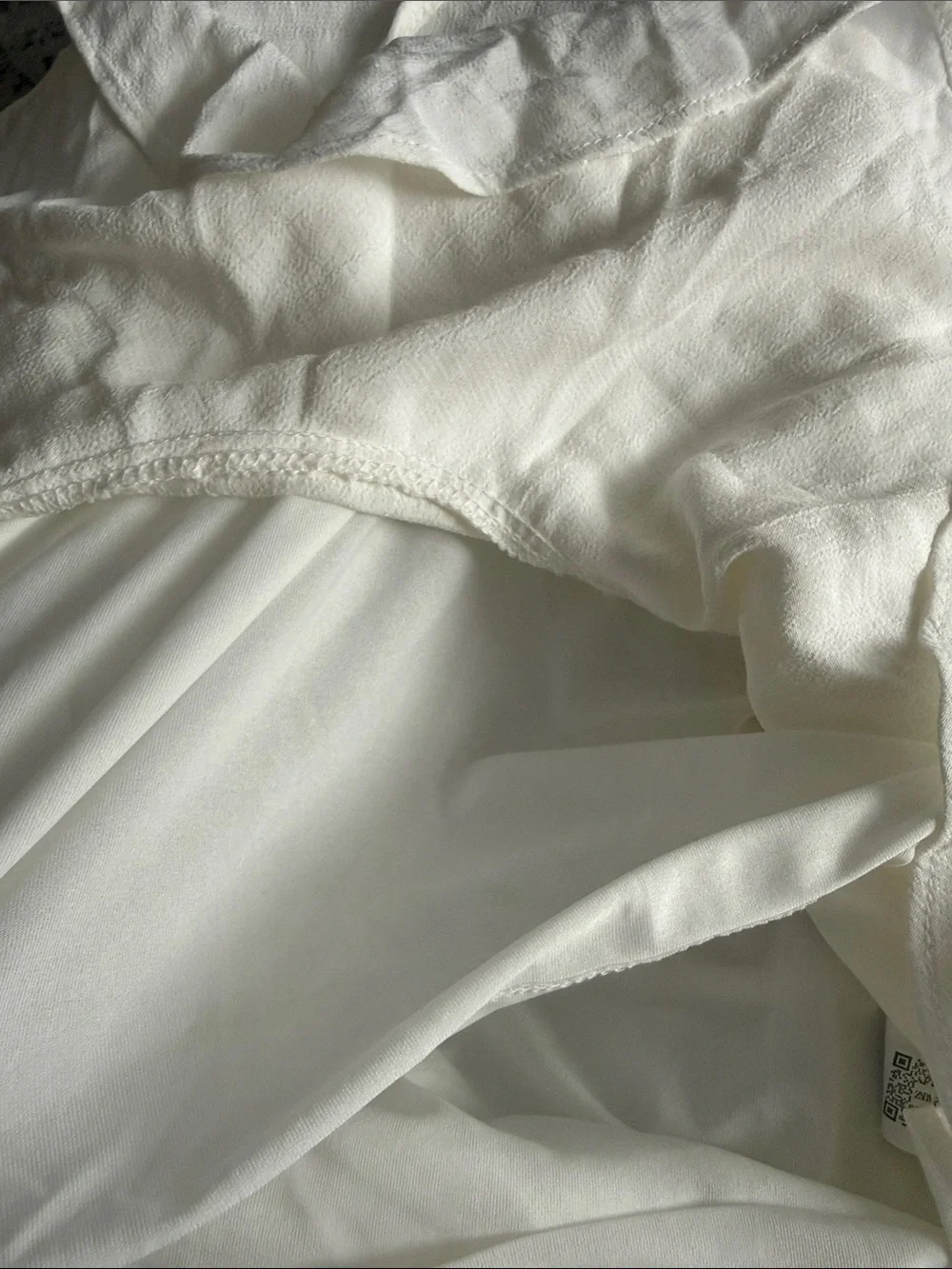 Zara Cream Ruffle Mini Dress - Picture 5 of 6